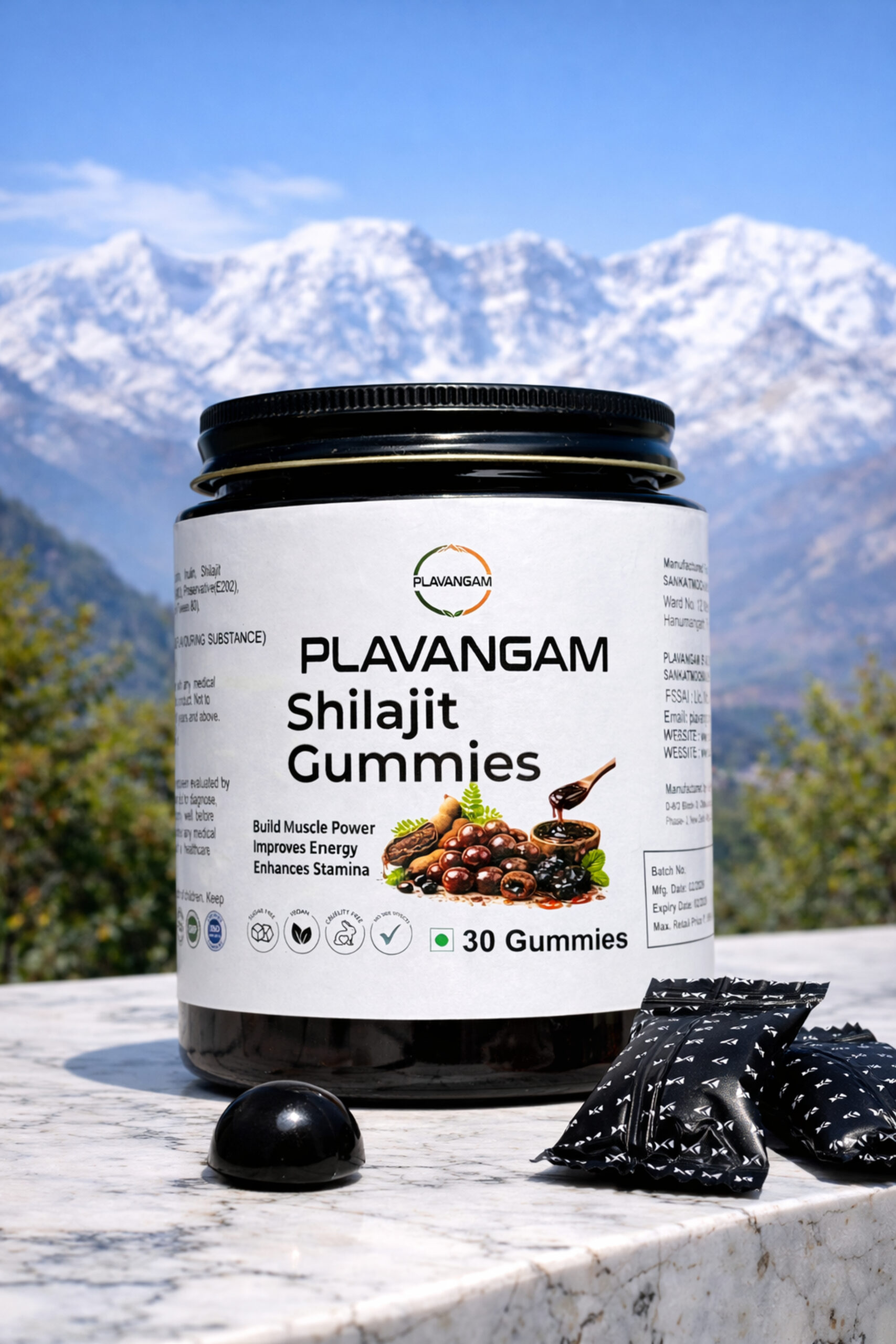 ,Plavangam-Shilajit-Gummies-Pure-Himalayan-Resin Plavangam Himalayan Shilajit Gummies for Energy and Vitality