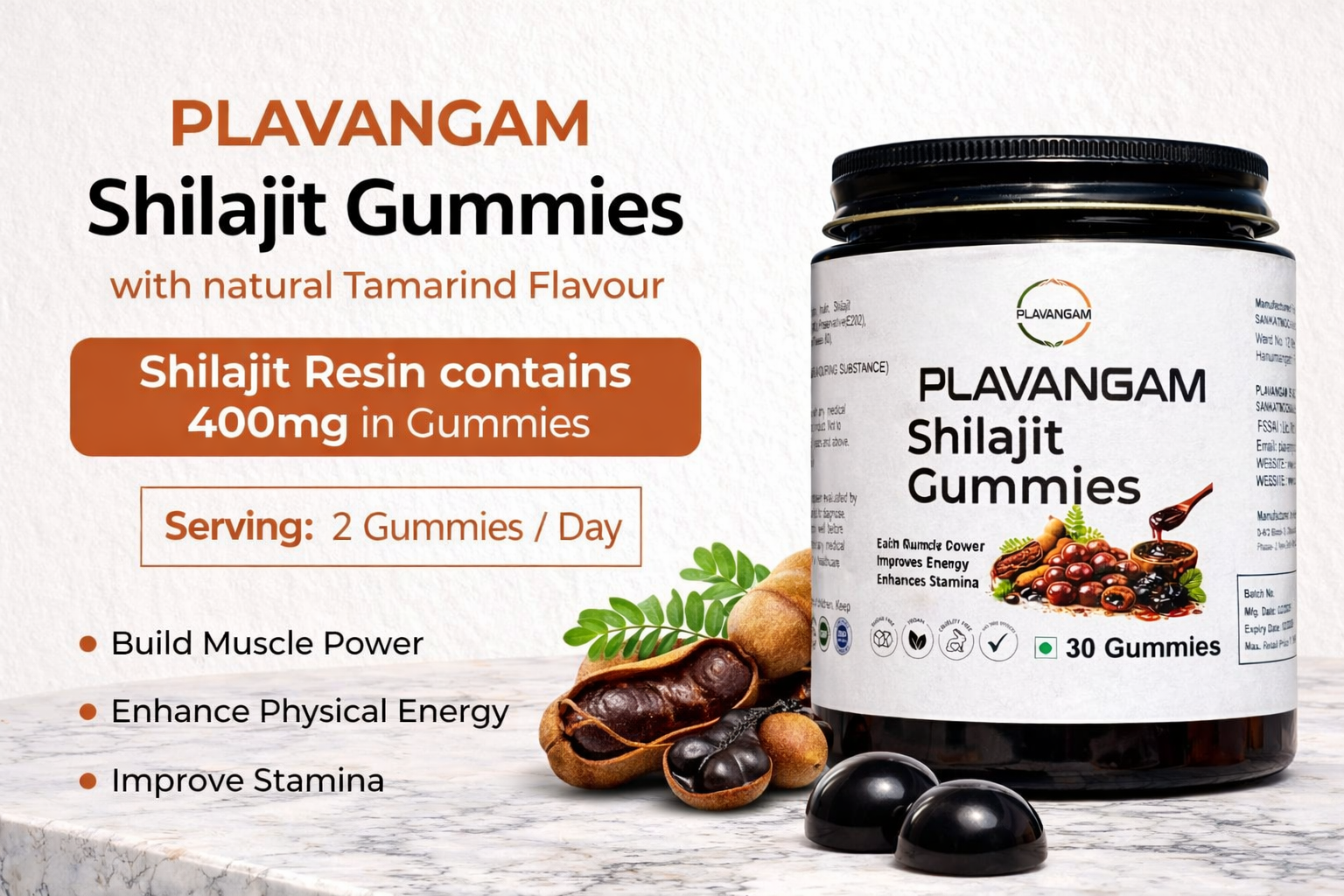 Plavangam-Shilajit-Gummies-Pure-Himalayan-Resin Plavangam Himalayan Shilajit Gummies for Energy and Vitality